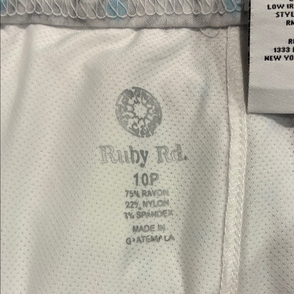 Ruby Rd. Blue and Gray Mini Skirt - Picture 5 of 8